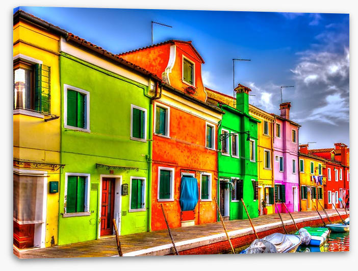 Burano island rainbow