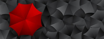 Umbrella in red