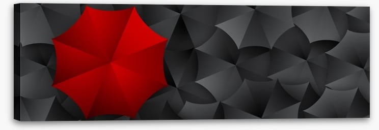 Umbrella in red