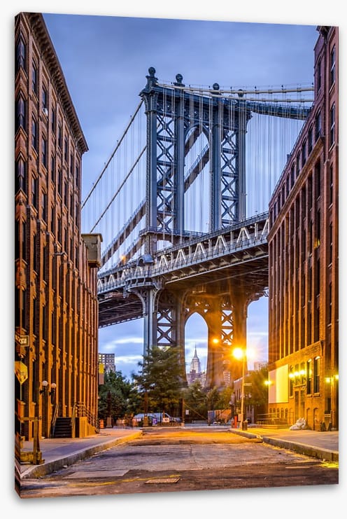 Below the bridge