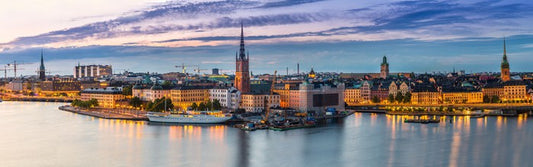 Stockholm dusk panorama