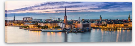 Stockholm dusk panorama