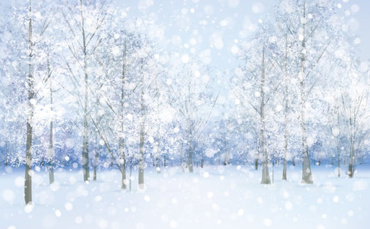 Soft snow falling