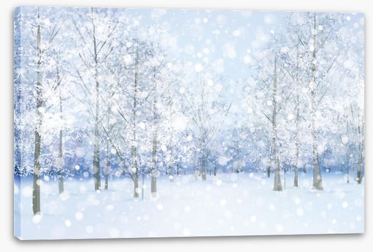 Soft snow falling