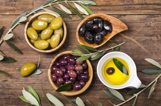 Olives and oil