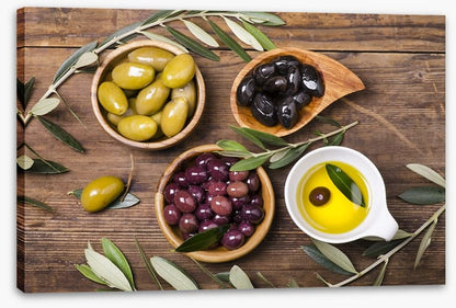 Olives and oil