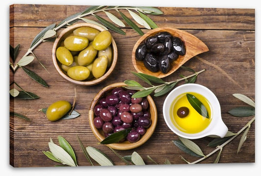 Olives and oil