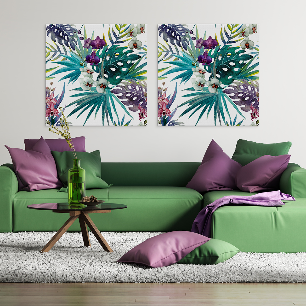 Orchid hibiscus leaves