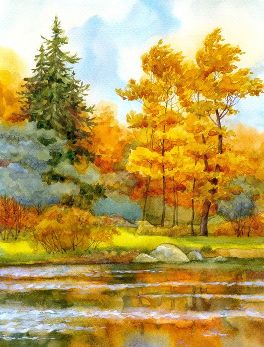 Autumn by the lake