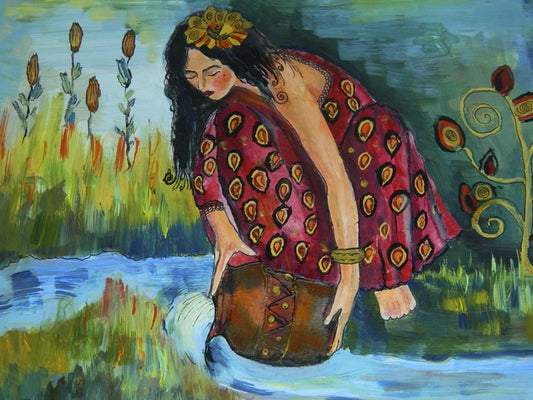 Girl by the river