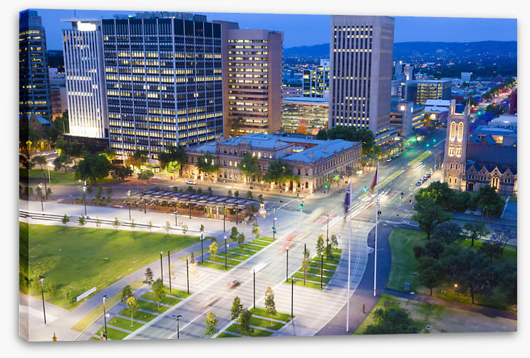 Adelaide city twilight