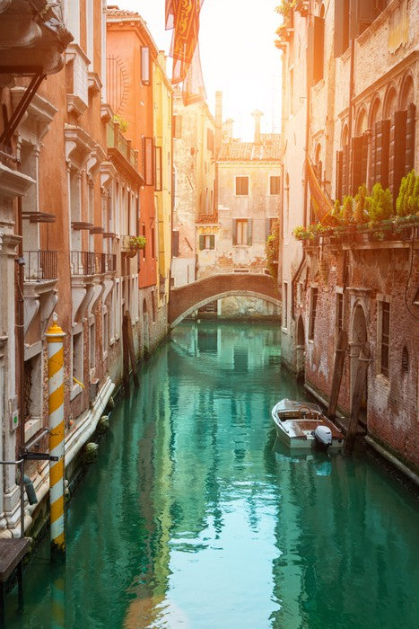 Sunset in the canal