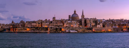 Valetta at dusk panoramic