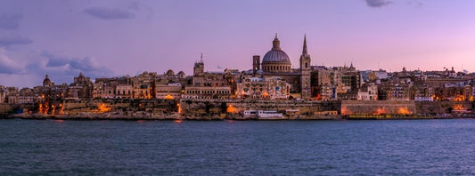 Valetta at dusk panoramic