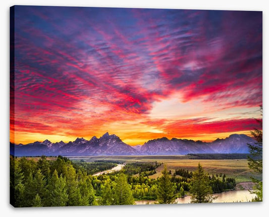 Sunset over Snake River