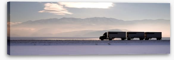 Across the salt flats