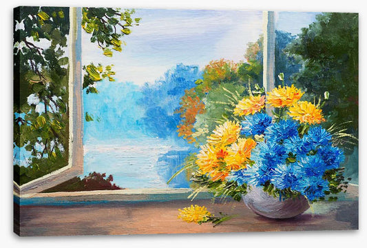 Bouquet by the window