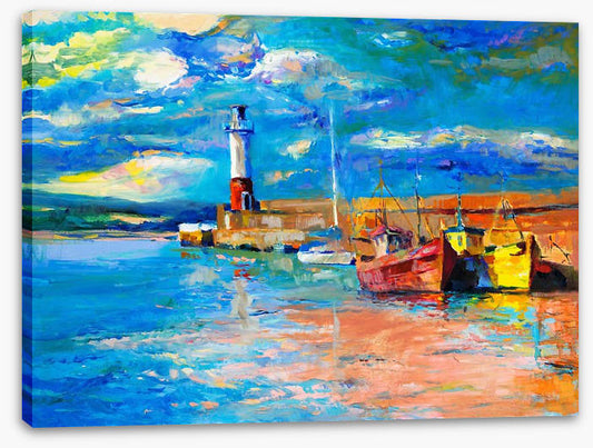 Lighthouse and boats