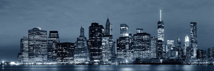 Manhattan lights panorama