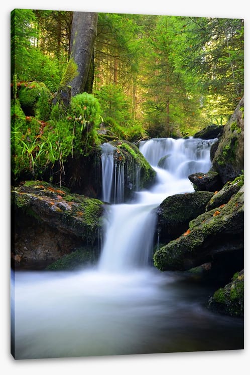 Sumava national park waterfall