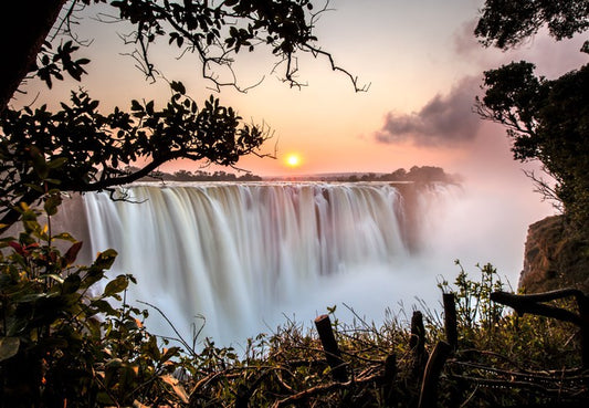 Victoria Falls sunset