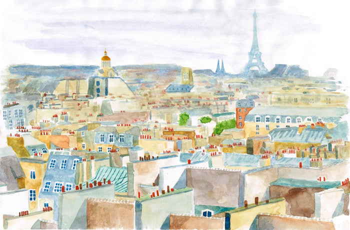 City of Paris watercolour