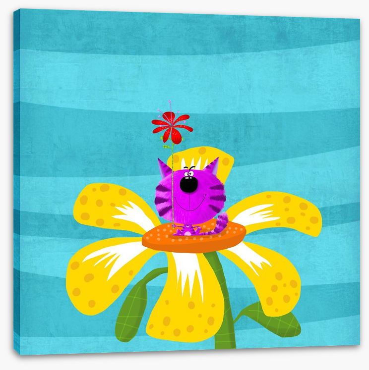 Cat in the flower