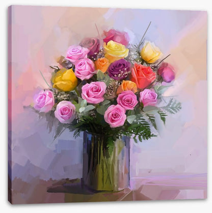 Roses and ferns