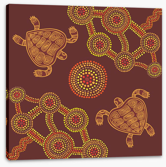 Swimming turtles