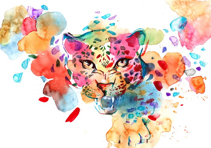 The spots off a leopard