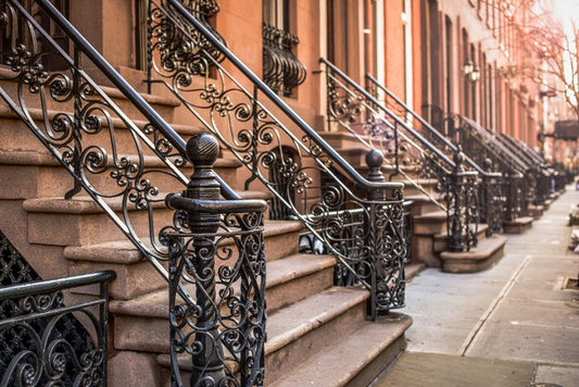 Brownstone facades