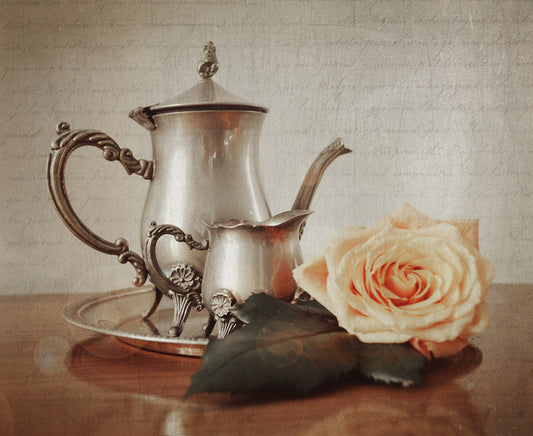 Peach rose tea
