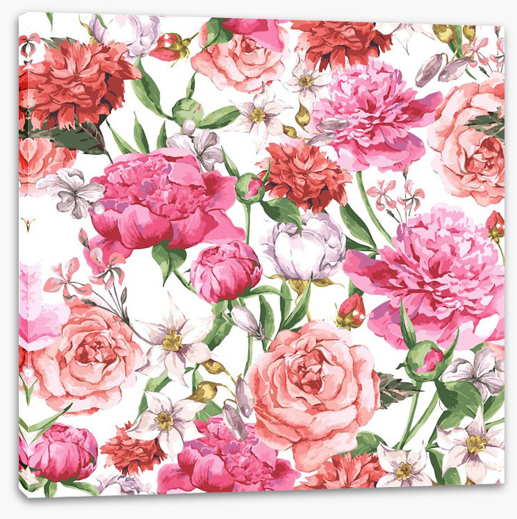 Peonies and Roses