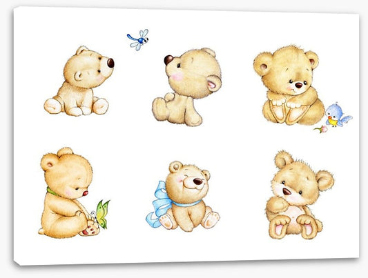 Six little bears