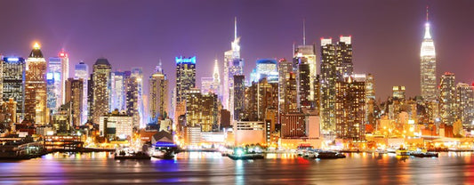Twinkling Manhattan skyline