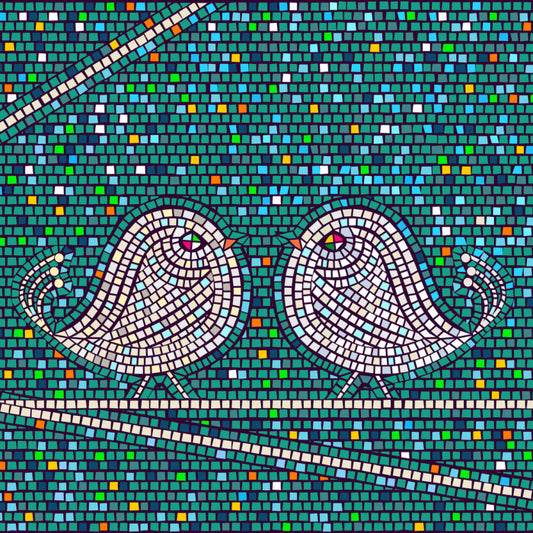 Little birds blue