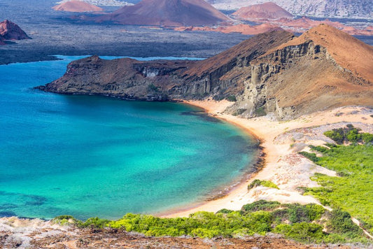 The Galapagos coast