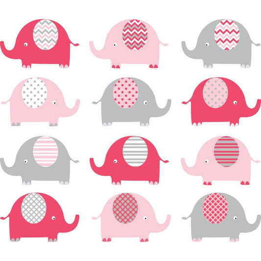 Baby pink elephants