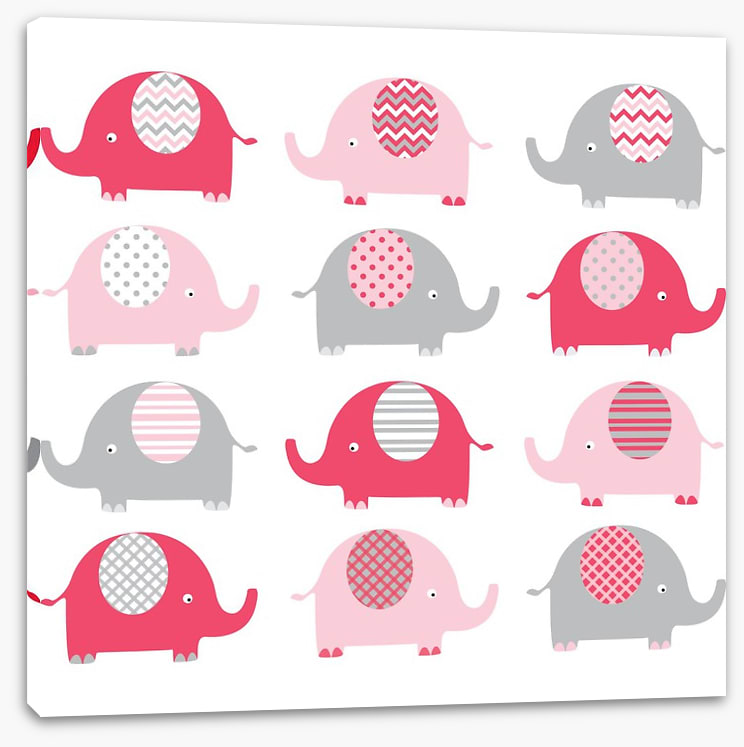 Baby pink elephants