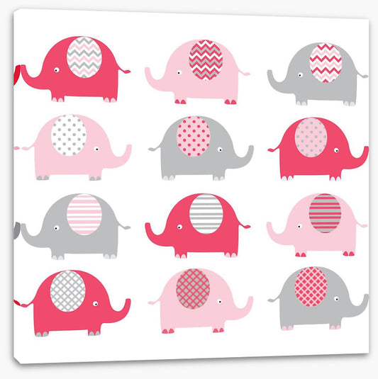 Baby pink elephants