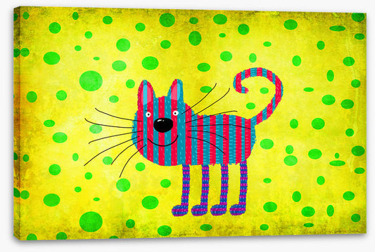 Striped cat with spots