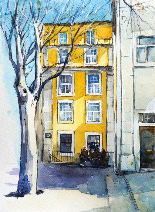 The old yellow house