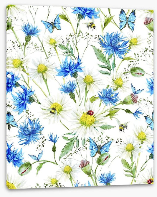 In the cornflowers