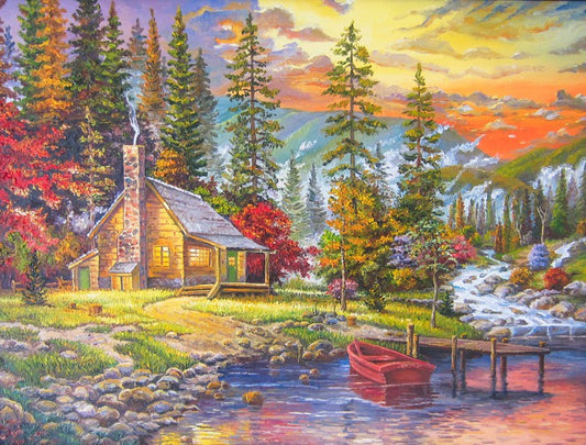 By the Autumn lake