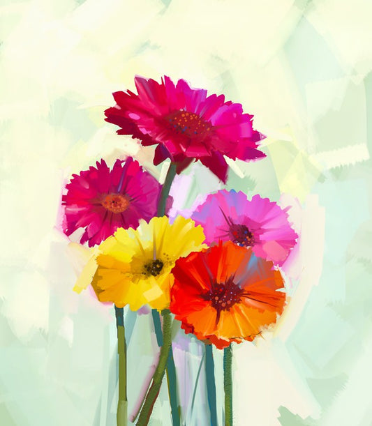 Bright happy gerbera