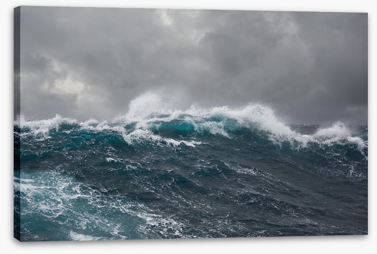 Storm spray seascape