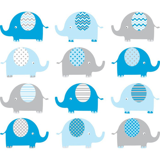 Baby blue elephants