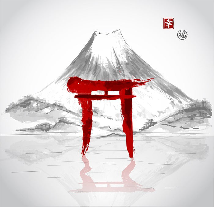 Torii gate mountain