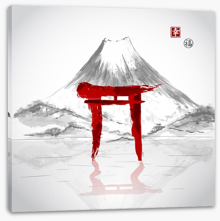 Torii gate mountain