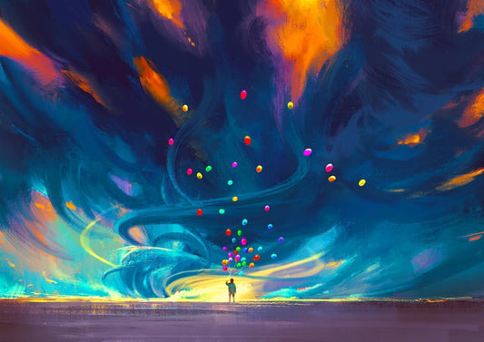 Balloons in the storm